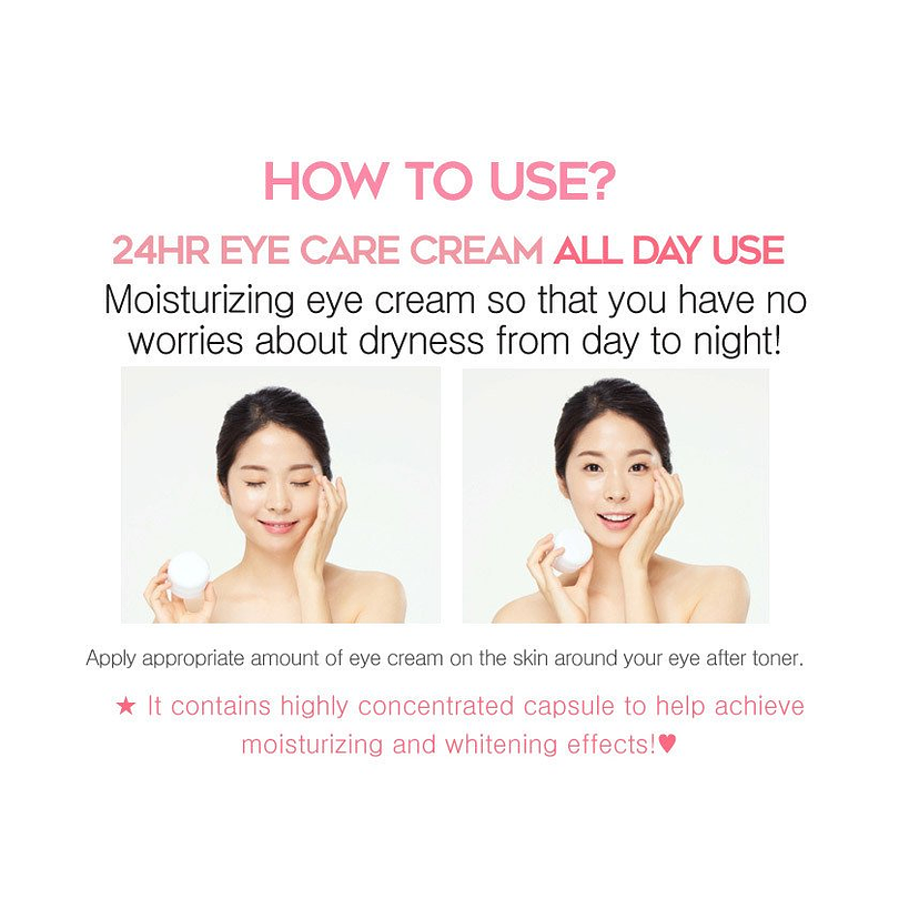 White in Milk Capsule Eye Cream (G9 Skin) -30ml Crema aclarante ojeras contorno de ojos  4