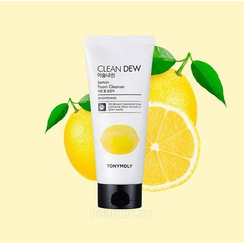 Clean Dew Lemon Foam Cleanser (TonyMoly) - 150ml Espuma limpiadora iluminadora 1