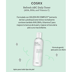 Refresh AHA BHA Vitamin C Daily Toner (COSRX) - 50 o 150ml Tónico exfoliante uso diario