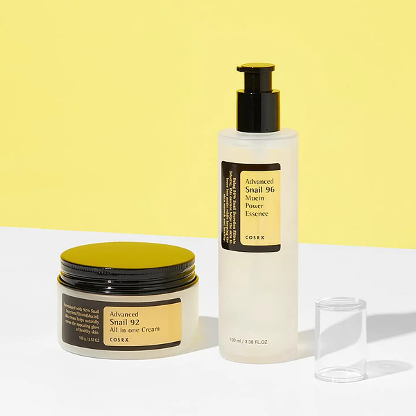 Pack Baba de Caracol Esencia 96% 100ml + Crema 92% 100ml (COSRX)  2