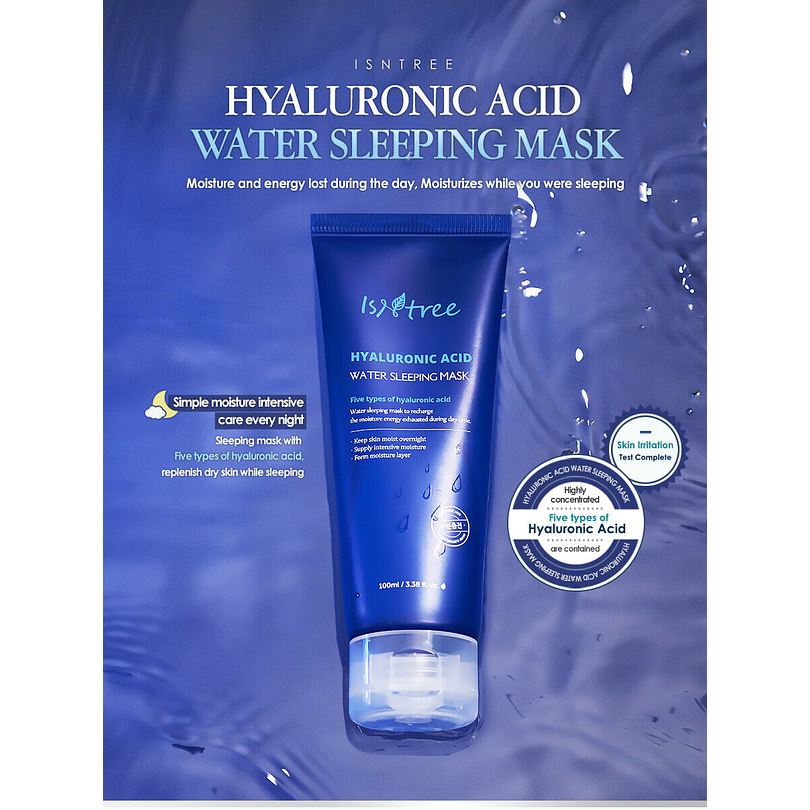 Hyaluronic Acid Sleeping Mask (Isntree) - 100ml Crema noctura ácido hialurónico 1