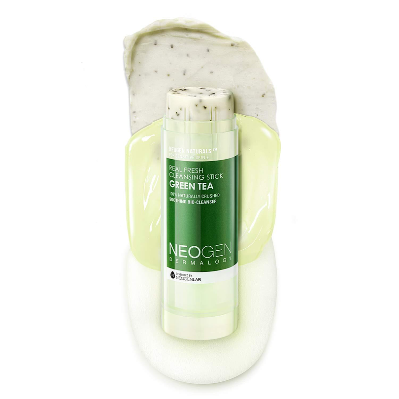 Real Fresh Green Tea Cleansing Stick (Neogen) -80gr Barra doble limpieza té verde 6