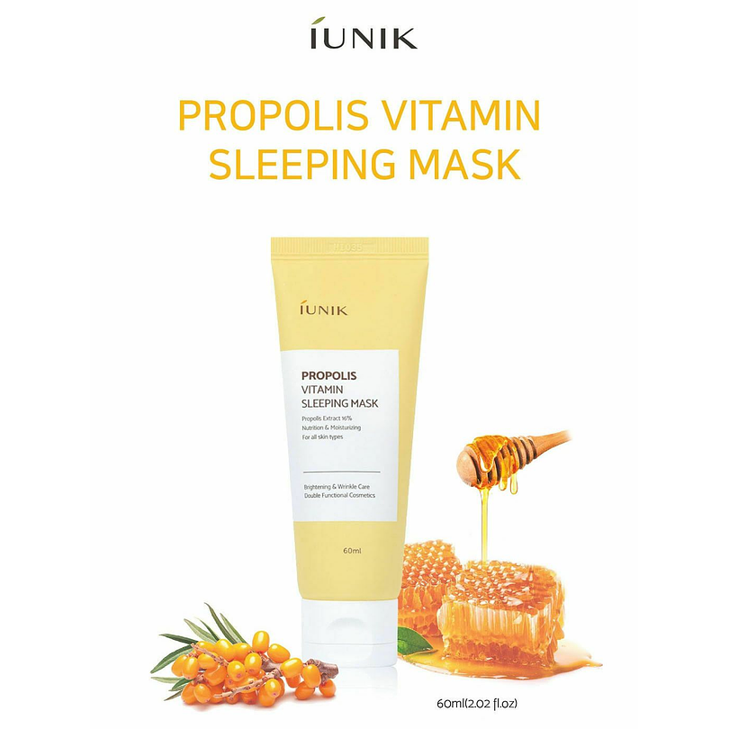 Propolis Vitamin Sleeping Mask (iUNIK) - 60ml Mascarilla nocturna  1