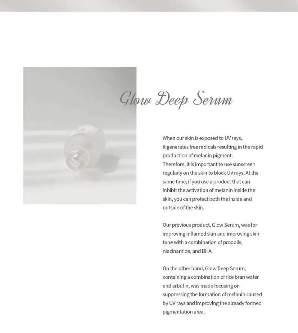 Glow Deep Serum Rice + Arbutin (Beauty of Joseon)- 30 ml Serum aclarante Arroz 68,6% y Arbutina 2% 13
