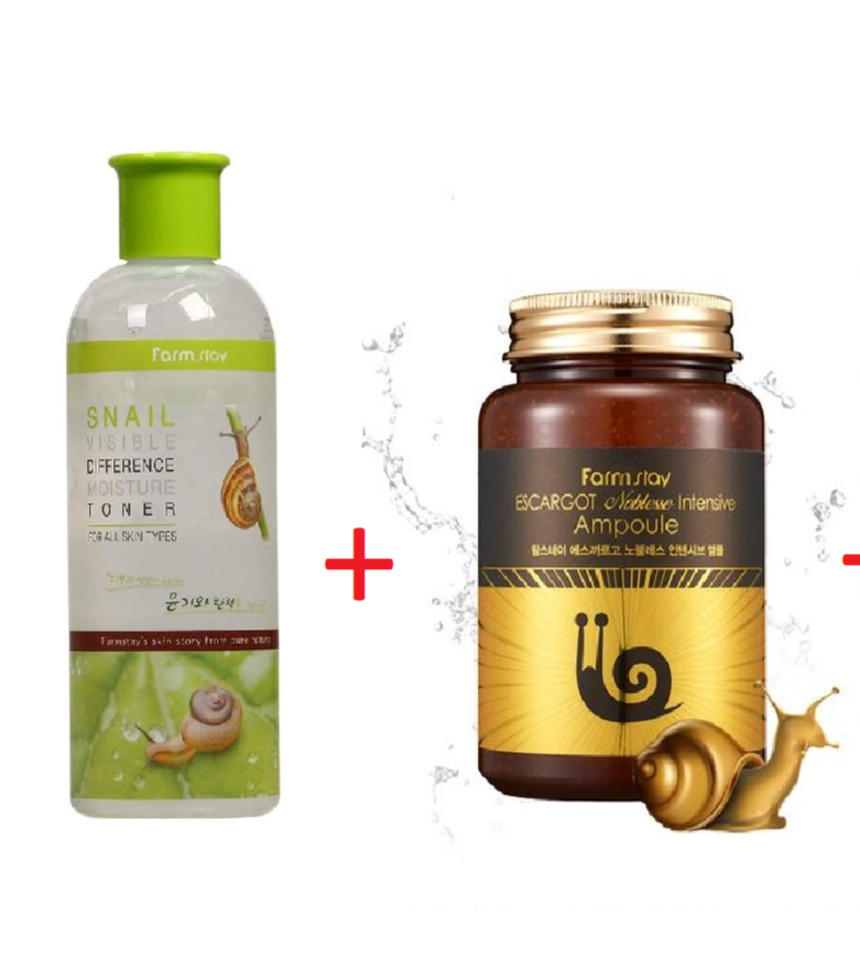 Pack Baba de Caracol Tónico 350ml + Serum 250ml  (Farm Stay)