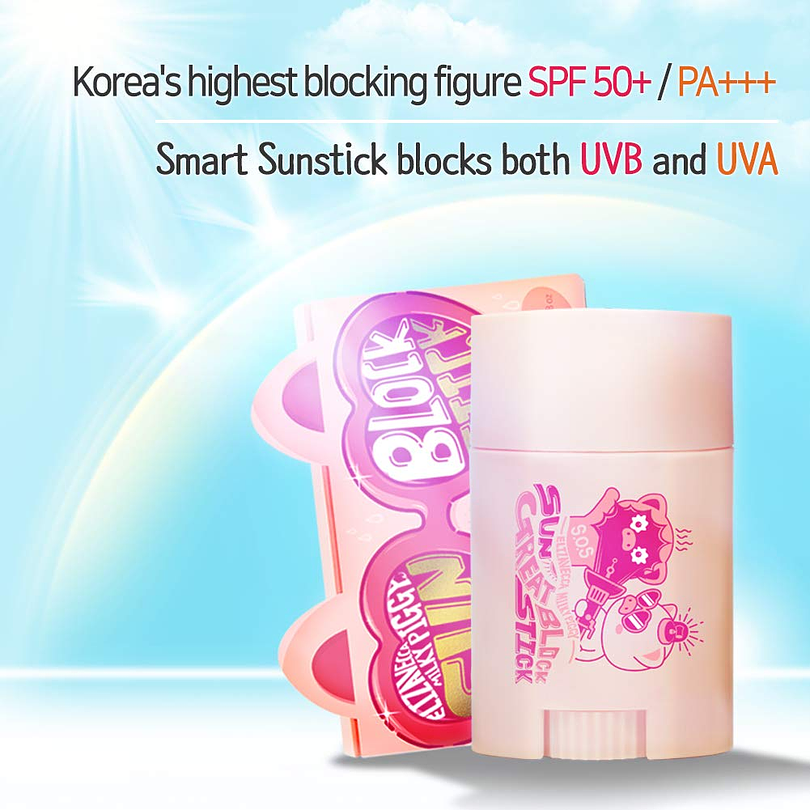 Milky Piggy Sun Great Block Stick (Elizavecca) SPF 50 + PA +++ Protector solar en barra no graso 22 gr 9