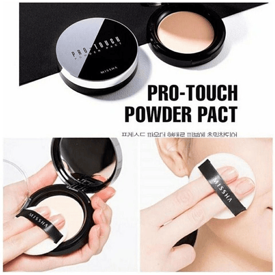 Pro-Touch Powder Pact SPF25 PA++ (Missha) - Polvo compacto con color