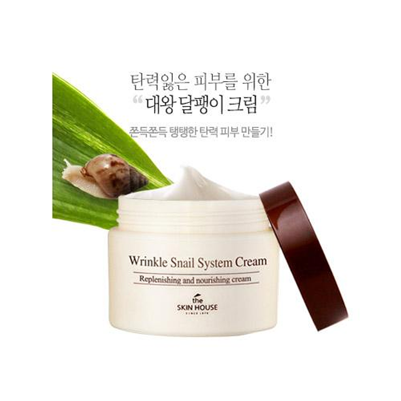 Wrinkle Snail System Cream (The Skin House) - 50 o 100 ml Crema regeneradora baba de caracol 1