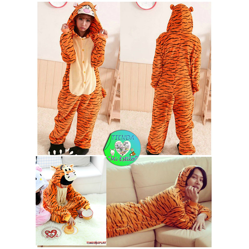 Kigurumi (Pijama enterito) de Tigre Tigger 1
