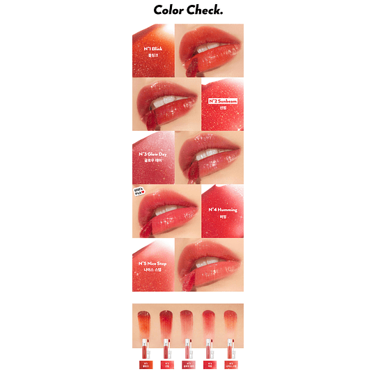 Non-sticky dazzle Tint (Unleashia) - Tintes de labios con glitter