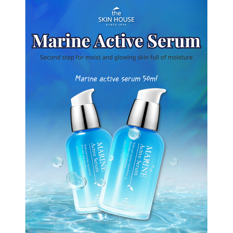Marine Active Serum  (The Skin House) - 30ml Serum hidratante anti edad 2