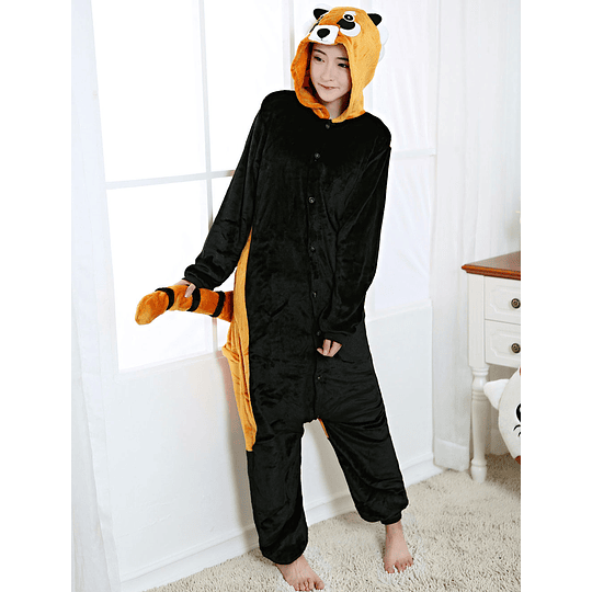 Kigurumi (Pijama enterito) de Mapache / Panda rojo