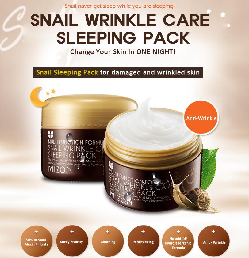 Snail Wrinkle Care Sleeping Pack 80ml