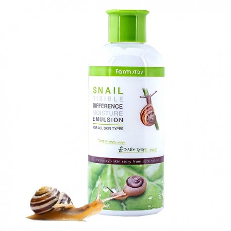 Snail Visible Difference Moisture Emulsion (Farm Stay) - 350ml Emulsión rostro y cuerpo 1