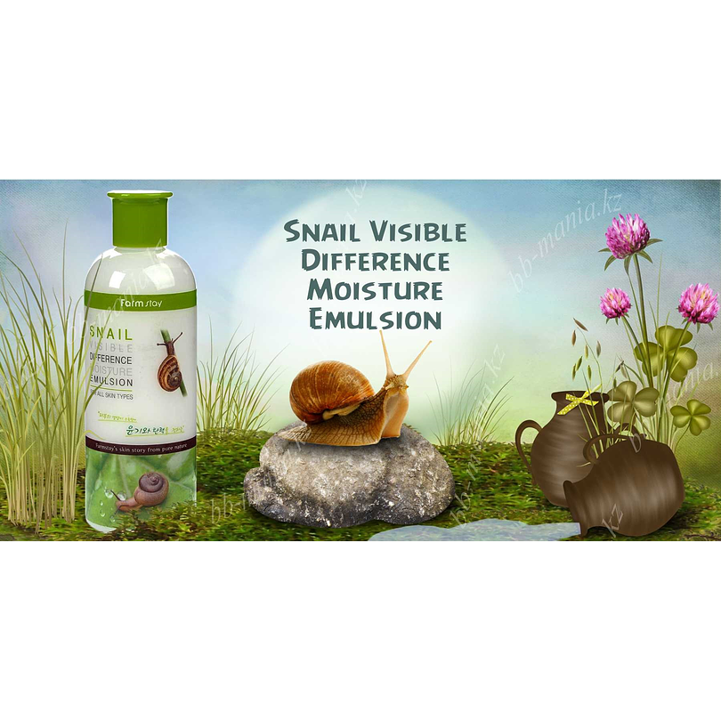 Snail Visible Difference Moisture Emulsion (Farm Stay) - 350ml Emulsión rostro y cuerpo 3