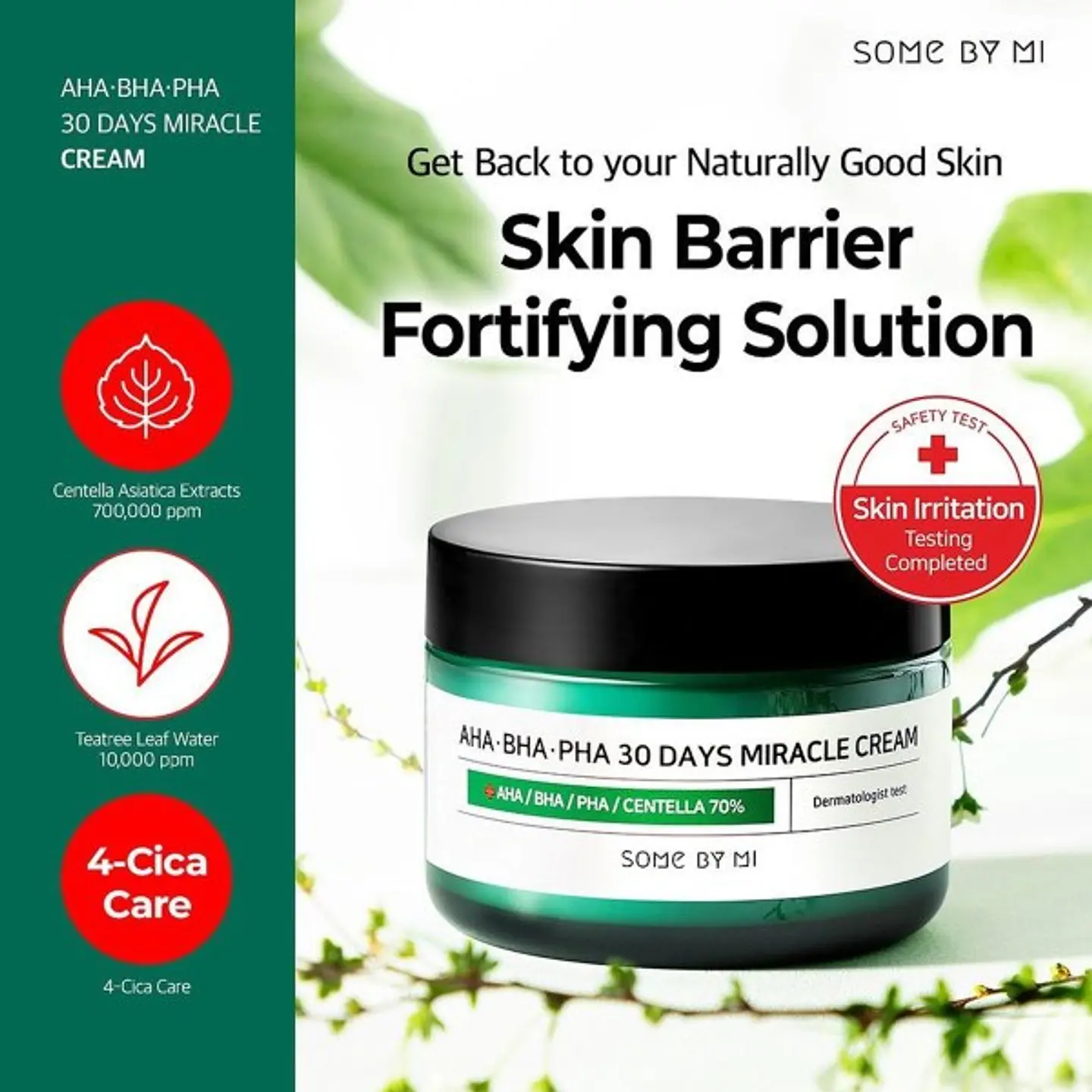 AHA BHA PHA 30 Days Miracle Cream (Some By Mi) - 60ml Crema anti acné y grasitud 2