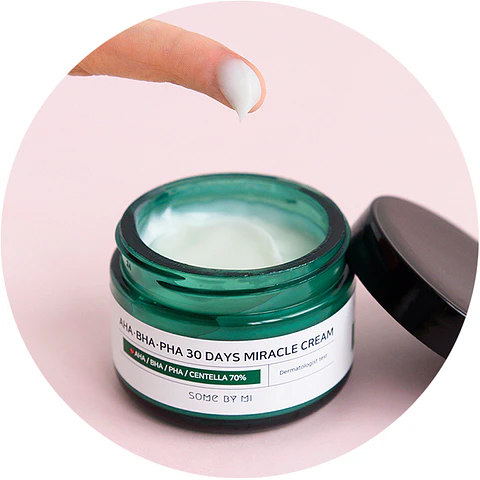 AHA BHA PHA 30 Days Miracle Cream (Some By Mi) - 60ml Crema anti acné y grasitud