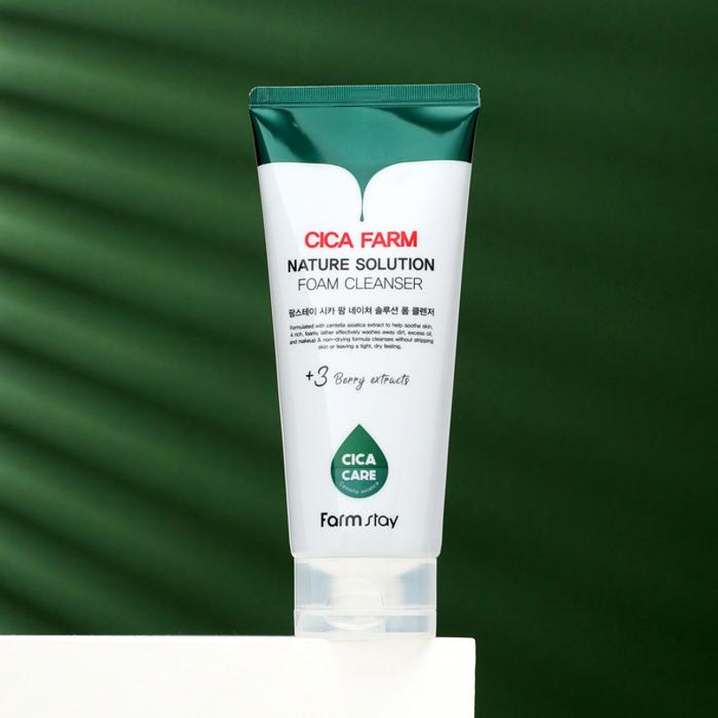 Cica Farm Solution Cleansing Foam (Farm Stay) - 180ml Espuma limpiadora pieles problemáticas 6
