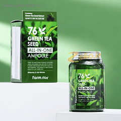 76 Green Tea Seed All In One Ampoule (Farm Stay) - 250ml Serum Té Verde 