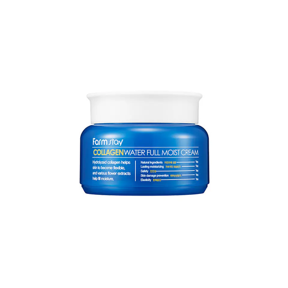 Collagen Water Full Moist Cream (Farm Stay) - 100ml Crema antiedad con colágeno y ácido hialurónico 10