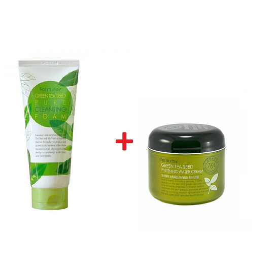 Pack Té Verde Espuma Limpiadora + Crema