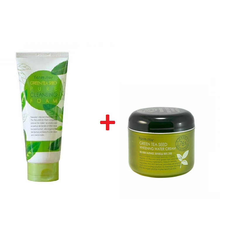 Pack Té Verde Espuma Limpiadora + Crema 1