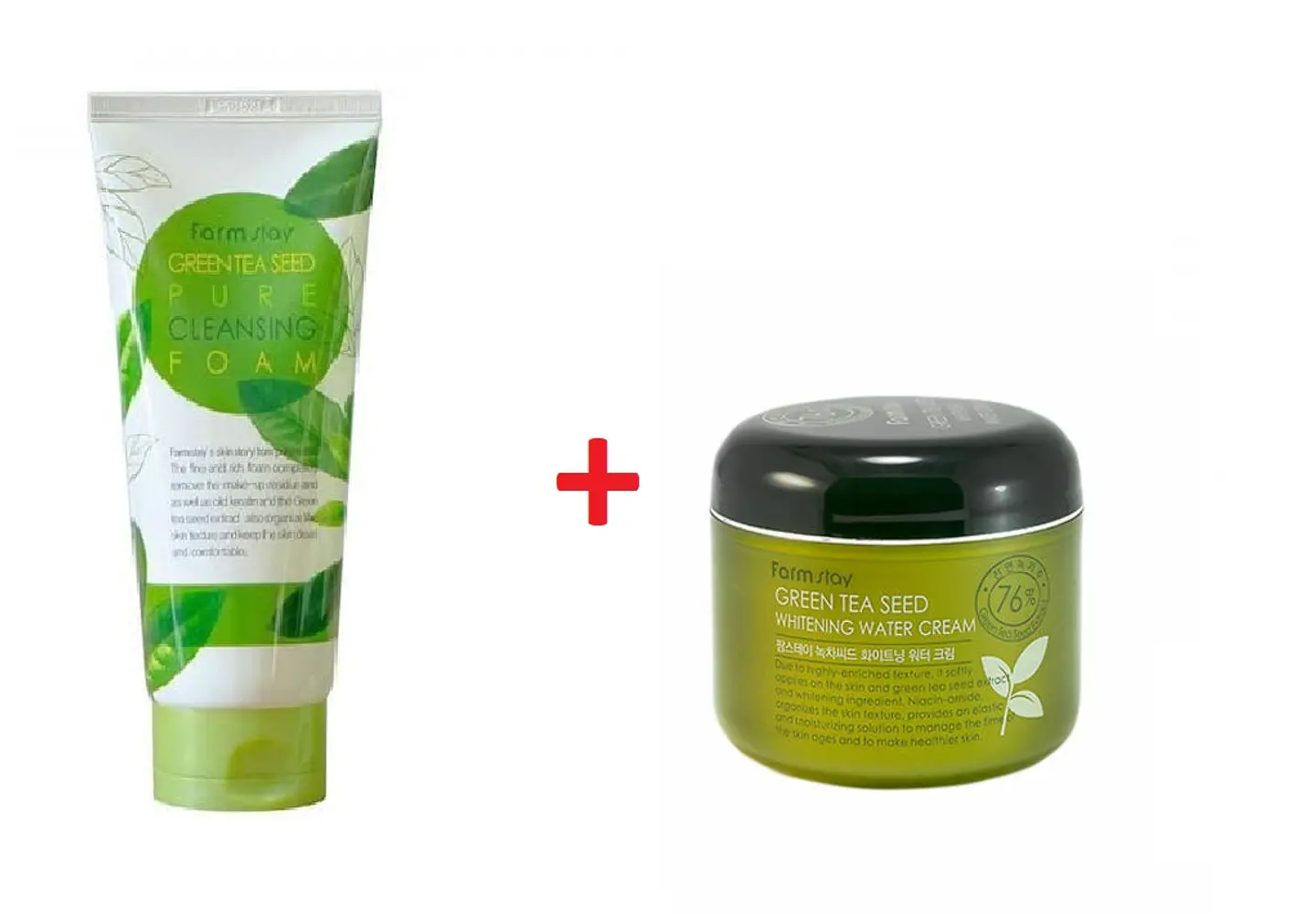 Pack Té Verde Espuma Limpiadora + Crema 1