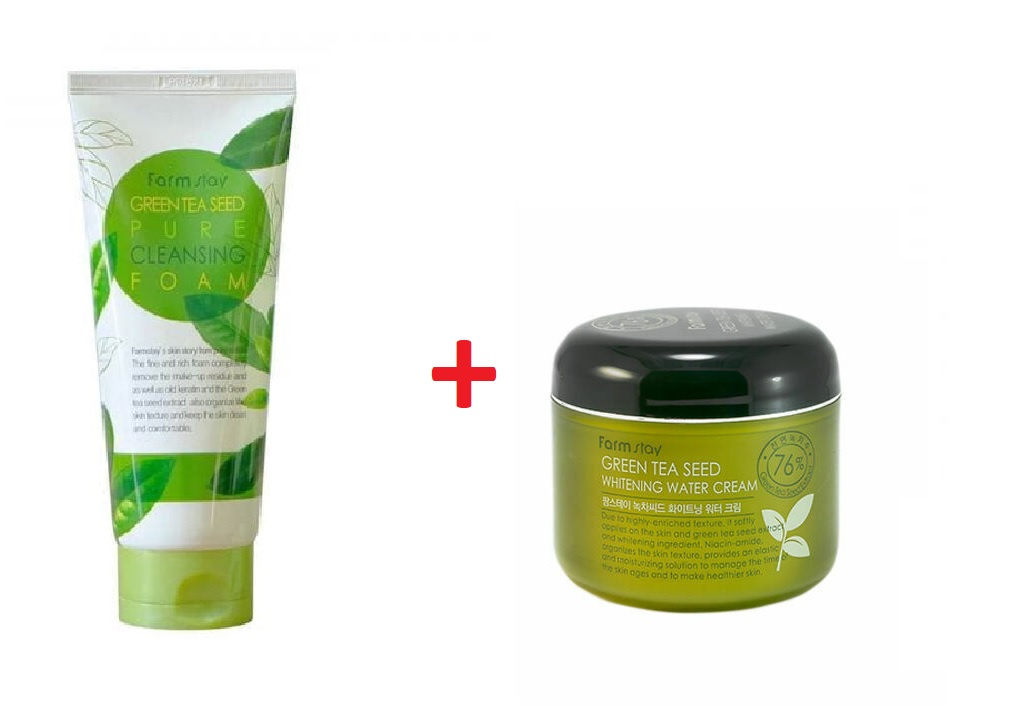 Pack Té Verde Espuma Limpiadora + Crema