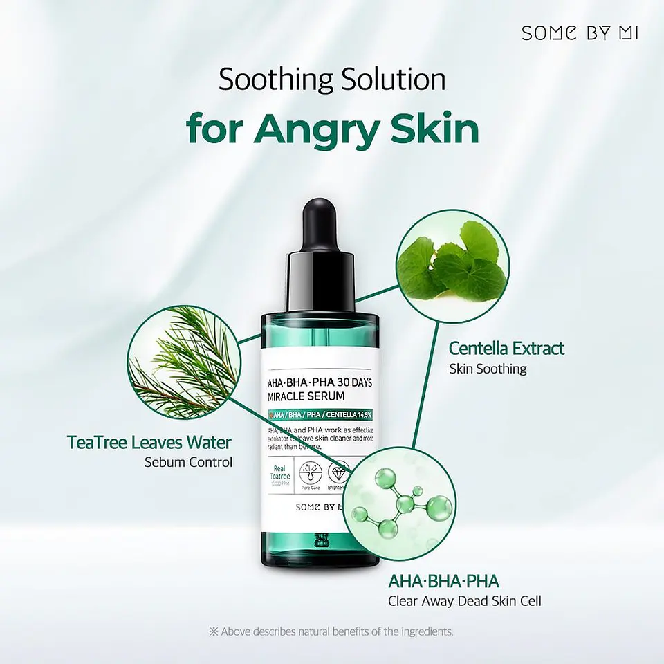 Pack AHA BHA PHA 30 days Miracle Tónico + Serum (Some By Mi)  2