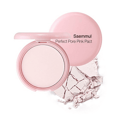 Perfect Pore Pact Pink (The Saem)  Polvo compacto matificante pieles irritadas