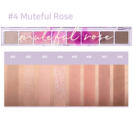 All Take Mood Palette 04 Muteful Rose (Peripera) - Set de sombras de ojos