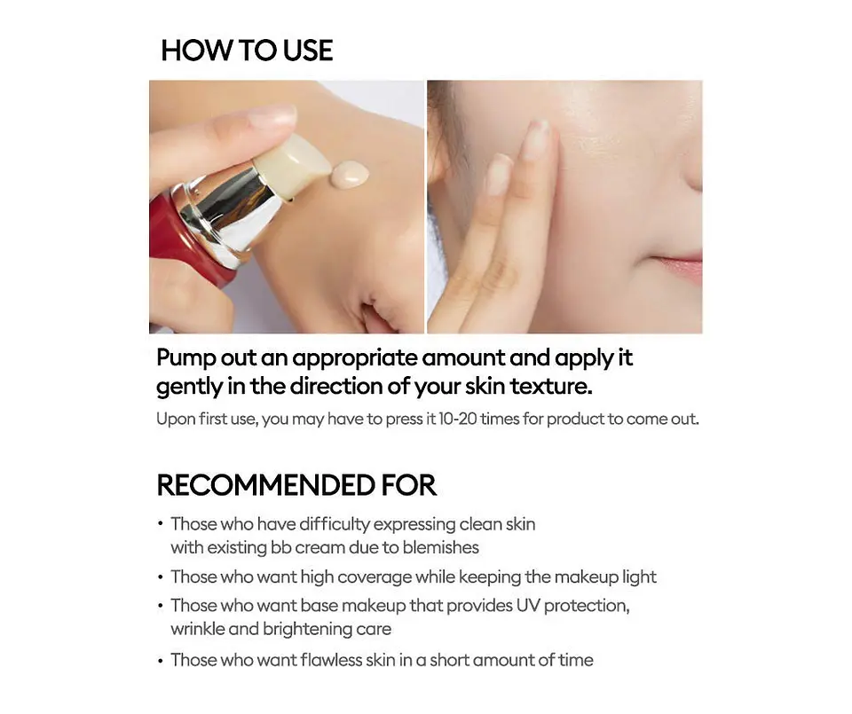 M Perfect Cover BB Cream SPF 42/PA +++  (Missha)  50ml Base cobertura perfecta 16