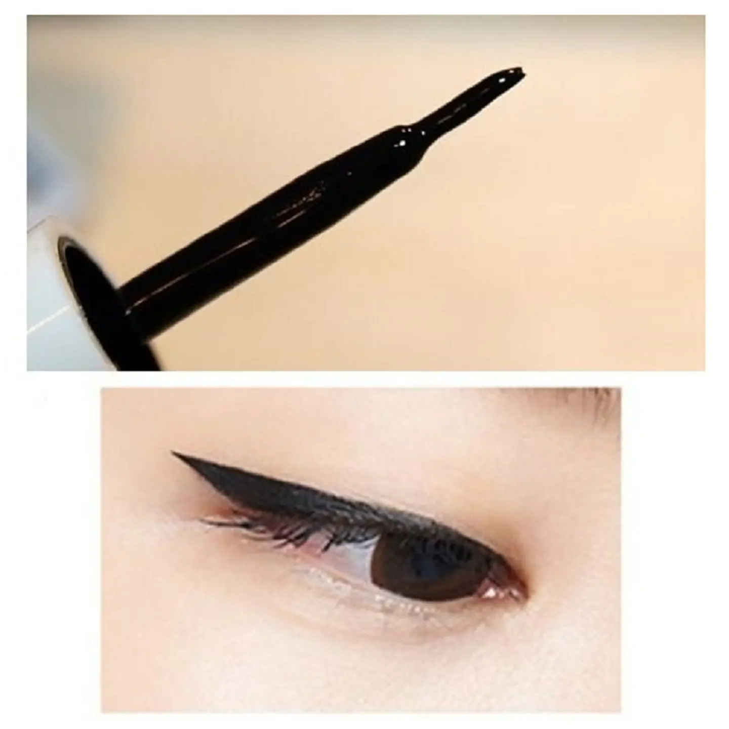 Liquid Eyeliner (The Saem) - 01 deep black Delineador líquido a prueba de agua 2