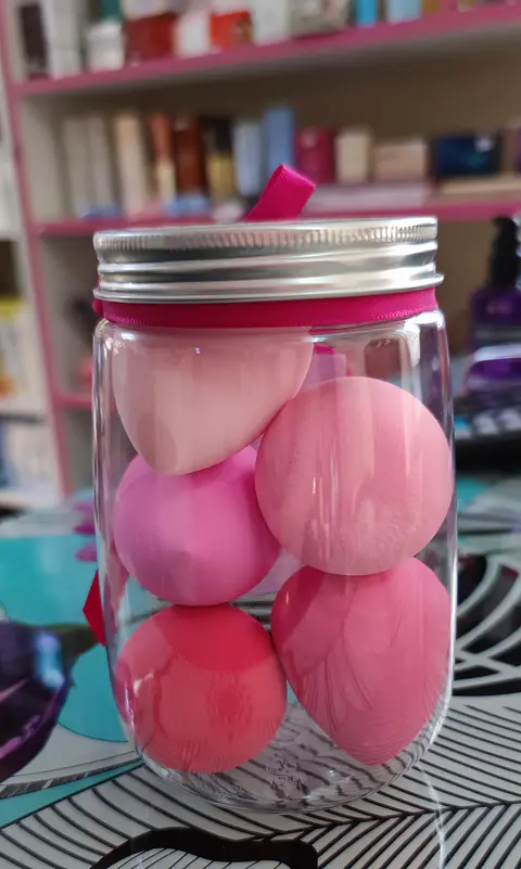 Set de esponjas aplicadoras para maquillaje