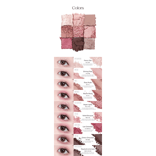 Glitterpedia Eye Palette N5. All of Dusty Rose (Unleashia) 