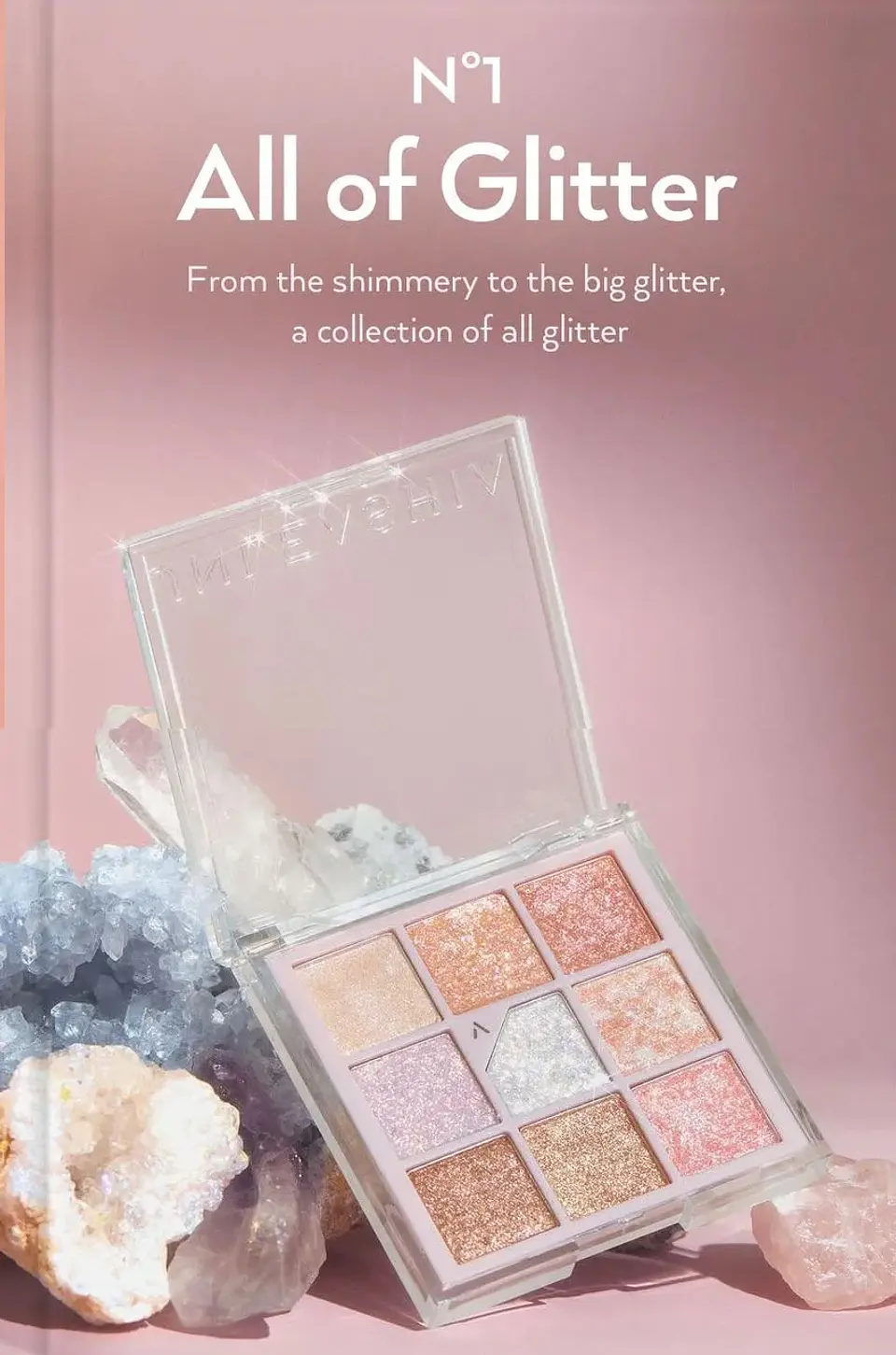 Glitterpedia Eye Palette N1. All of Glitter (Unleashia) Paleta sombras glitter 2