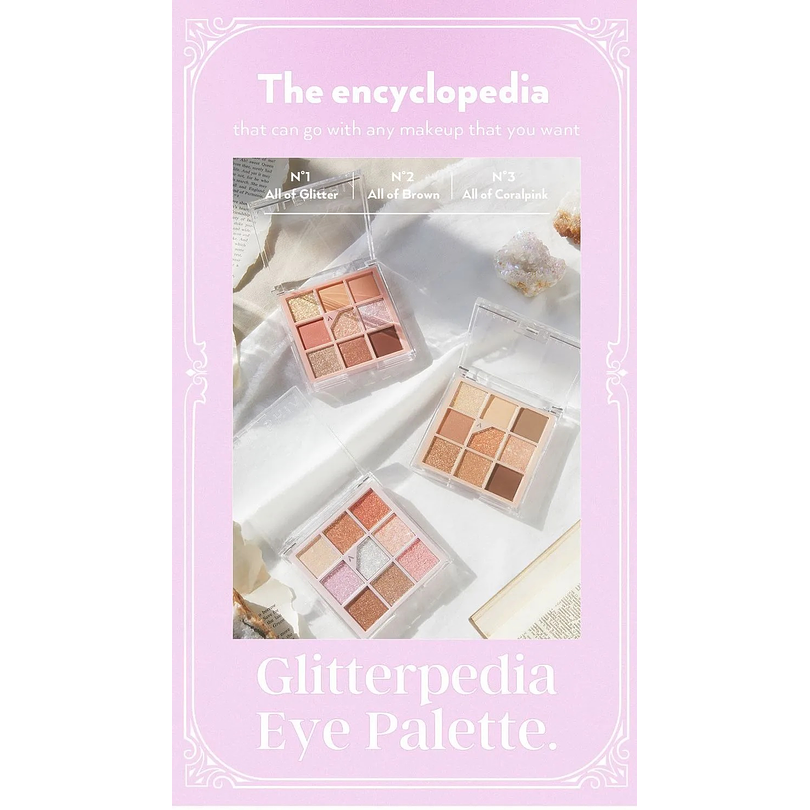 Glitterpedia Eye Palette N1. All of Glitter (Unleashia) Paleta sombras glitter 3