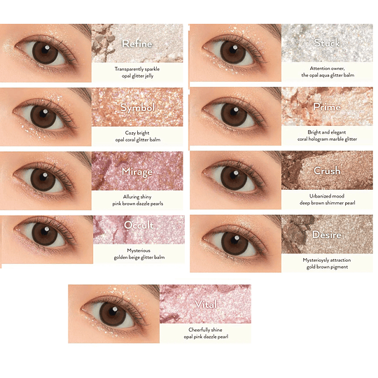Glitterpedia Eye Palette N1. All of Glitter (Unleashia)