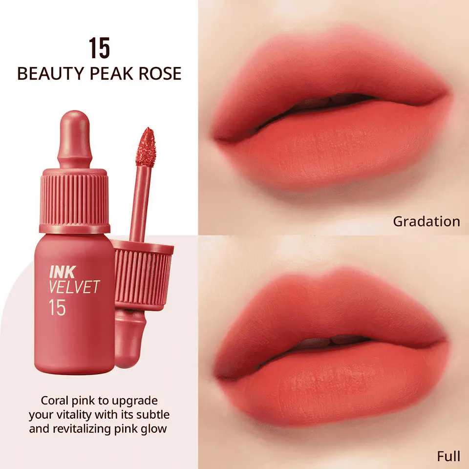 Tintes para labios Ink Velvet - Normal, Airy, Nude (Peripera) -8ml 12