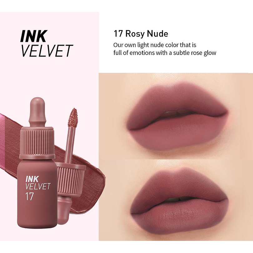 Tintes para labios Ink Velvet - Normal, Airy, Nude (Peripera) -8ml 21