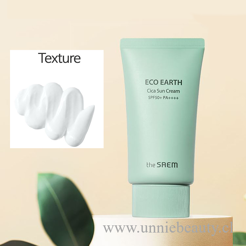 Eco Earth Cica Sun Cream SPF 50+ PA++++ (The Saem) - 50ml  1