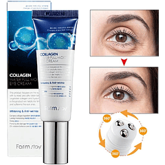 Collagen Water Full Moist Rolling Eye Serum (Farm Stay) – 25ml Suero de contorno de ojos antiedad roll on