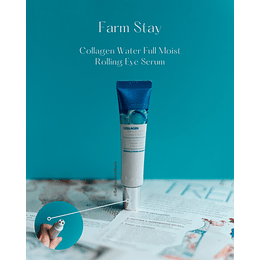 Collagen Water Full Moist Rolling Eye Serum (Farm Stay) – 25ml Suero de contorno de ojos antiedad