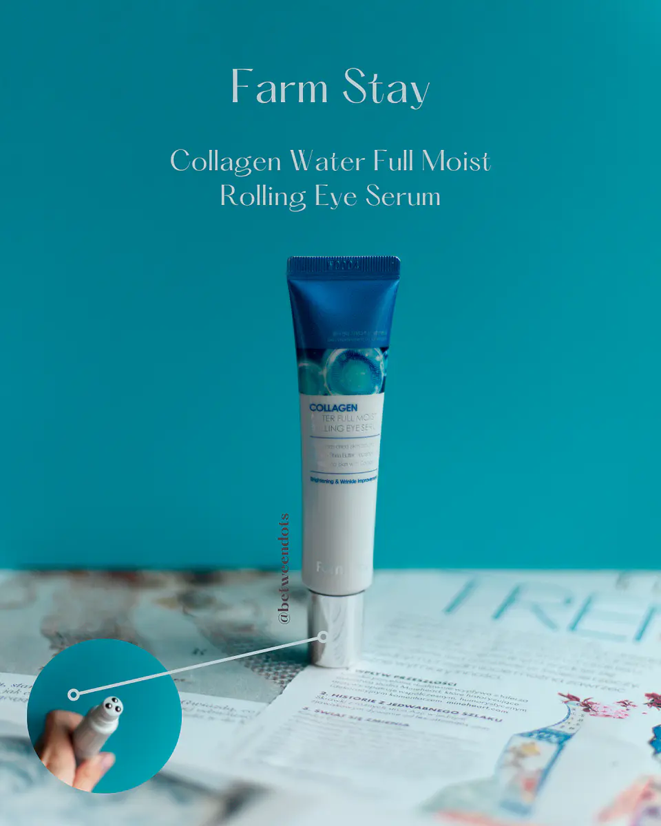 Collagen Water Full Moist Rolling Eye Serum (Farm Stay) – 25ml Suero de contorno de ojos antiedad roll on 3