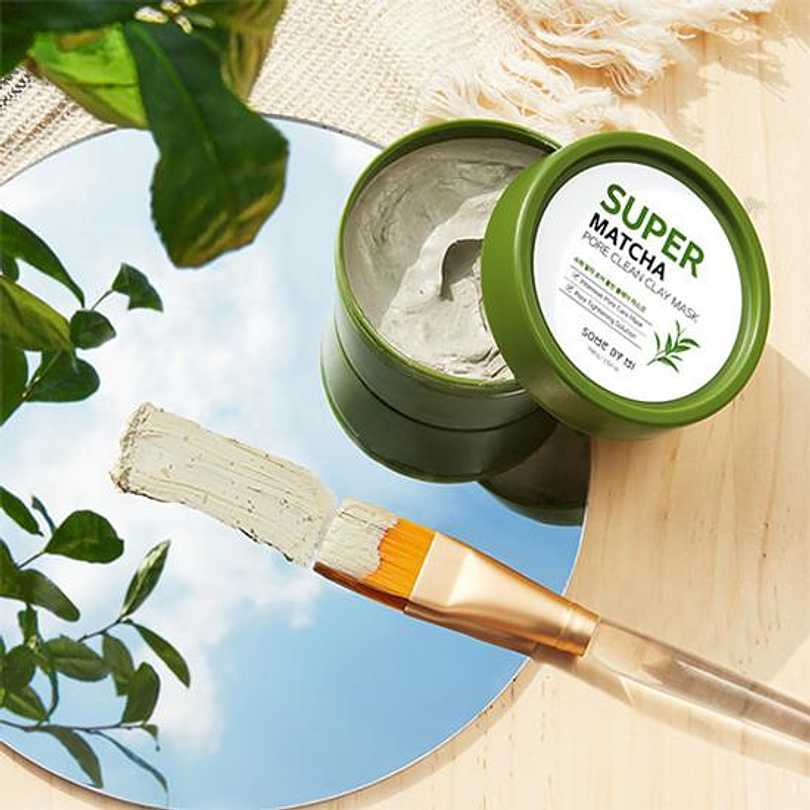 Super Matcha Pore Clean Clay Mask (Some By Mi) -Mascarilla de limpieza té verde pieles mixtas y grasas 8