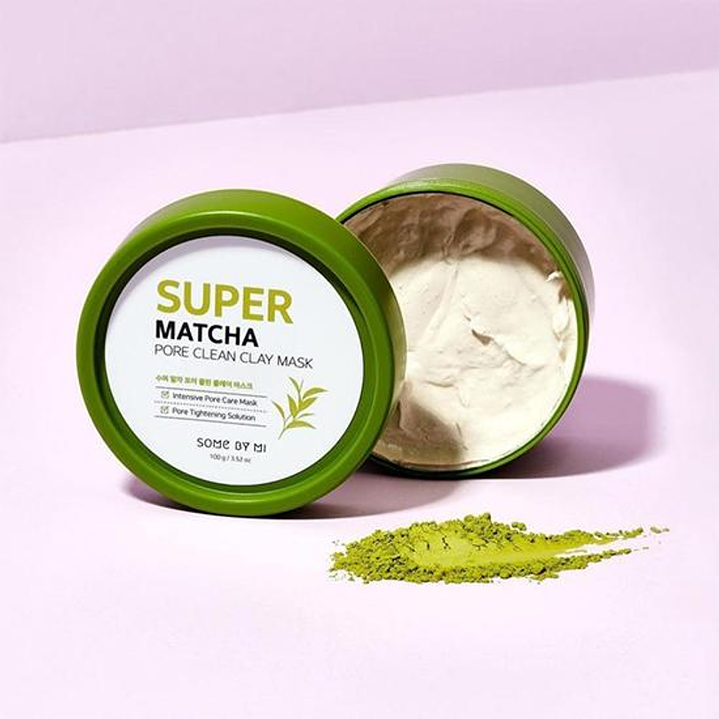 Super Matcha Pore Clean Clay Mask (Some By Mi) -Mascarilla de limpieza té verde pieles mixtas y grasas 9