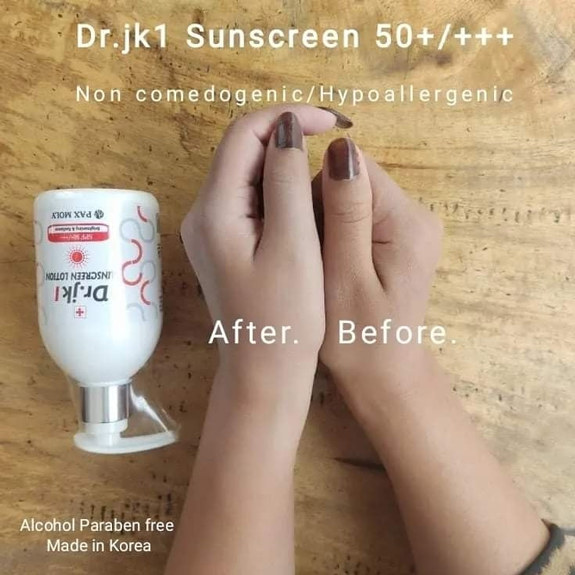 Dr. Jk1 Sunscreen Lotion SPF50+/+++ (Pax Moly)  200ml Protector solar para rostro y cuerpo 16