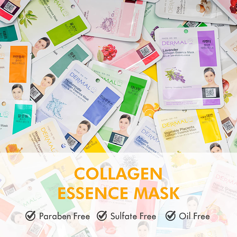 Collagen Essence Face Mask (Dermal) – Mascarillas hidratantes N°1 en ventas 1