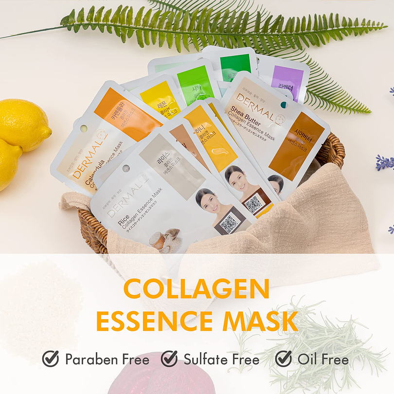 Collagen Essence Face Mask (Dermal) – Mascarillas hidratantes N°1 en ventas 9