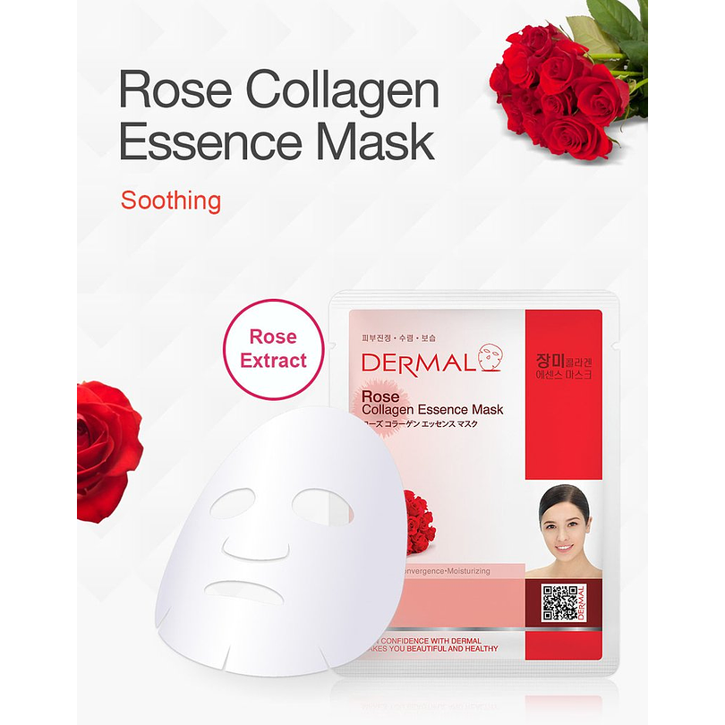 Collagen Essence Face Mask (Dermal) – Mascarillas hidratantes N°1 en ventas 20
